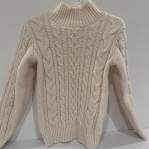 Soft Cream Turtleneck Sweater